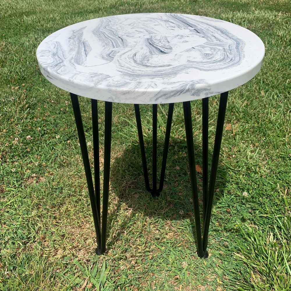 Custom marble end tables available in many colors